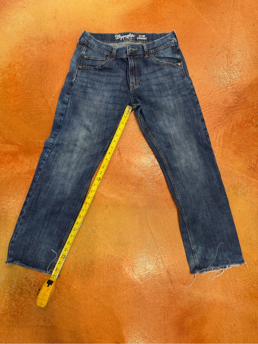 Wrangler Men Slim Straight Jeans - Dark Blue Wash